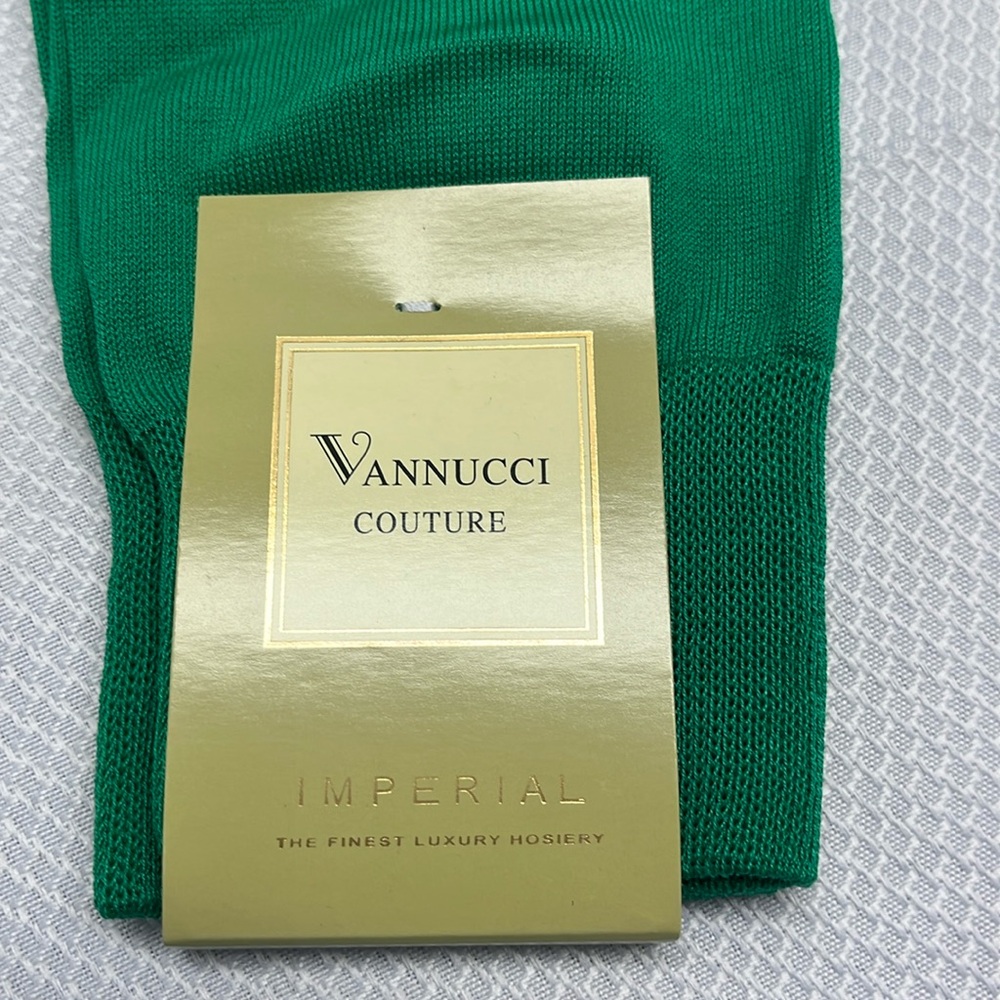 Mens Vannucci Couture Socks Solid Color Dress Casual Socks 

Kelly Green